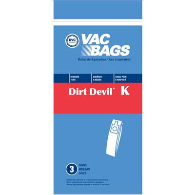 Dirt Devil Type K Vacuum Bags - Generic - 3 pack