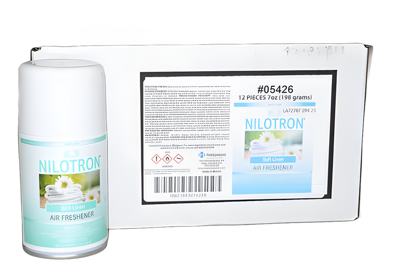 Nilodor Nilotron Metered Aerosol 7OZ Refill, Soft Linenonly Available by the Case (12) Vacuum #05426