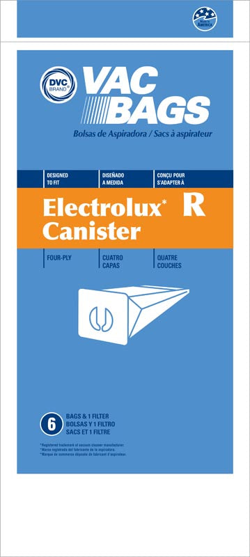 Replacement Electrolux  Style  R Bags- 6 bag + 1 filter pack