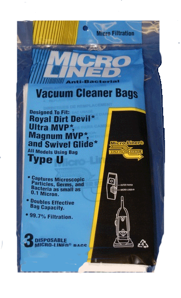 30 designed to Fit Dirt Devil U Micro Vacuum Bag