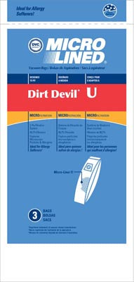Royal Type U Micro-Filtration Vacuum Bags - Generic -3 Pack