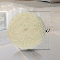 Koblenz Genuine Lambswool Buffing Pads, 6 inch, Also fits Kenmore and Regina, 45-0102-9, 4501029