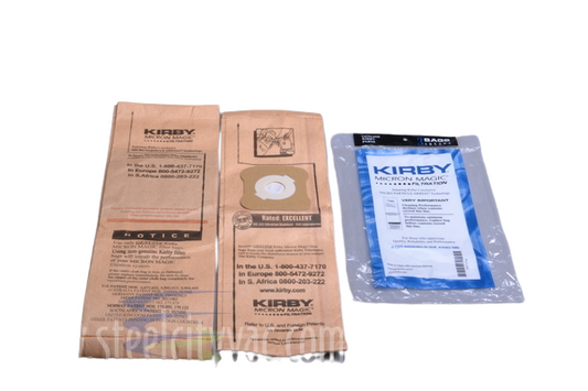 PAPER BAGS-KIRBY,GENERATION 4,3PK,UPRIGHT