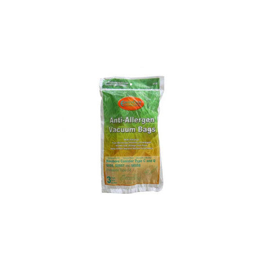 27 Kenmore HEPA Like Canister Type C, Q, 50558 50555 50557 Sears Vacuum Bags, Canister, Panasonic Vacuum Cleaners, MC-V1