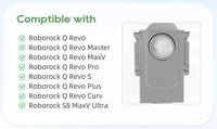 5 Replacement Dust Bags for Roborock QRevo series S8MaxVUltra, S8MaxUltra, QrevoMaxV, QrevoPro, Qrevo Curv CurvX, QrevoCurvS5X, QrevoEdge, Saros10series, Qrevo Slim, QrevoEdgeS5A,QV 35A Robot Vacuum
