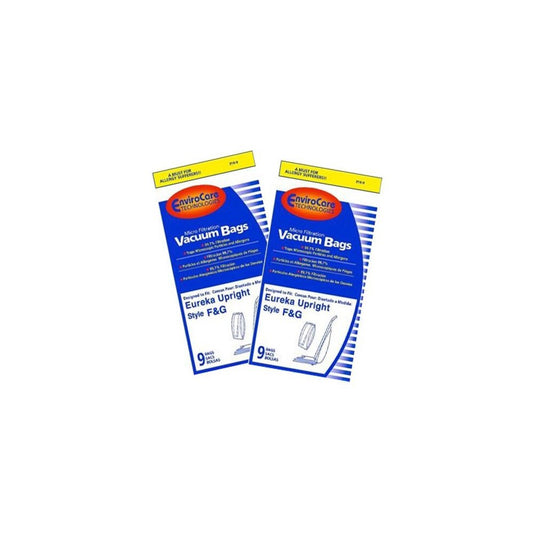 Eureka F & G Upright Vacuum Bags (18 pk) By EnviroCare (Fits Many Sanitaire Vacuums)