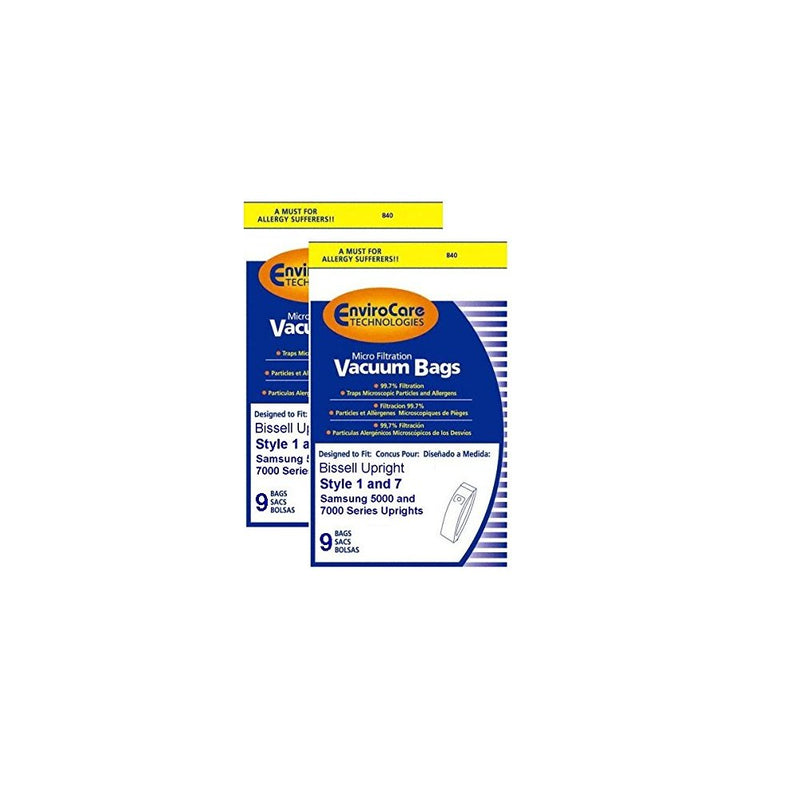 Bissell Style 1 and 7 Upright Vacuum Bags -18 Pk