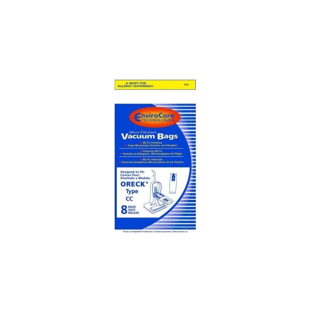 24 ORECK UPRIGHT MICROFILTER VACUUM BAGS, 713