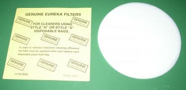 Eureka Style H Or S Filter Discs  52015