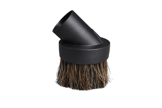 DUST BRUSH-1 1/4'',HORSE HAIR,ECONOMY,BLACK