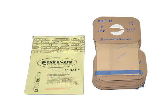 Paper Bags Electrolux, C, 26PK, 4 Ply, Tankenvirocare, Repl Vacuum #80526FP