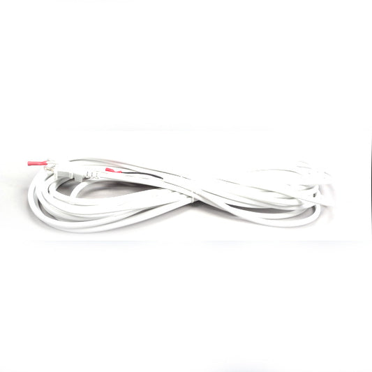 Oreck Vacuum Power Cord 18 Gauge 2 Wire - 30 Feet - White