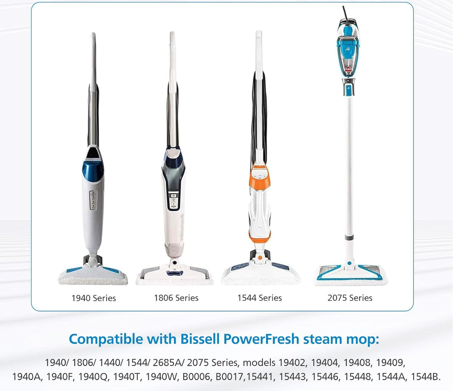 Microfiber Mop Pads for PowerFresh Steam Mop. Replaces 5938, 1111