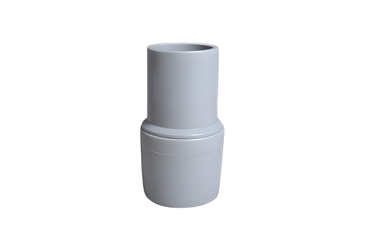 Fit All, Commercial Hose Cuff Swivel Type, 1 1/2, Gray Crushproof Vacuum #150ESF