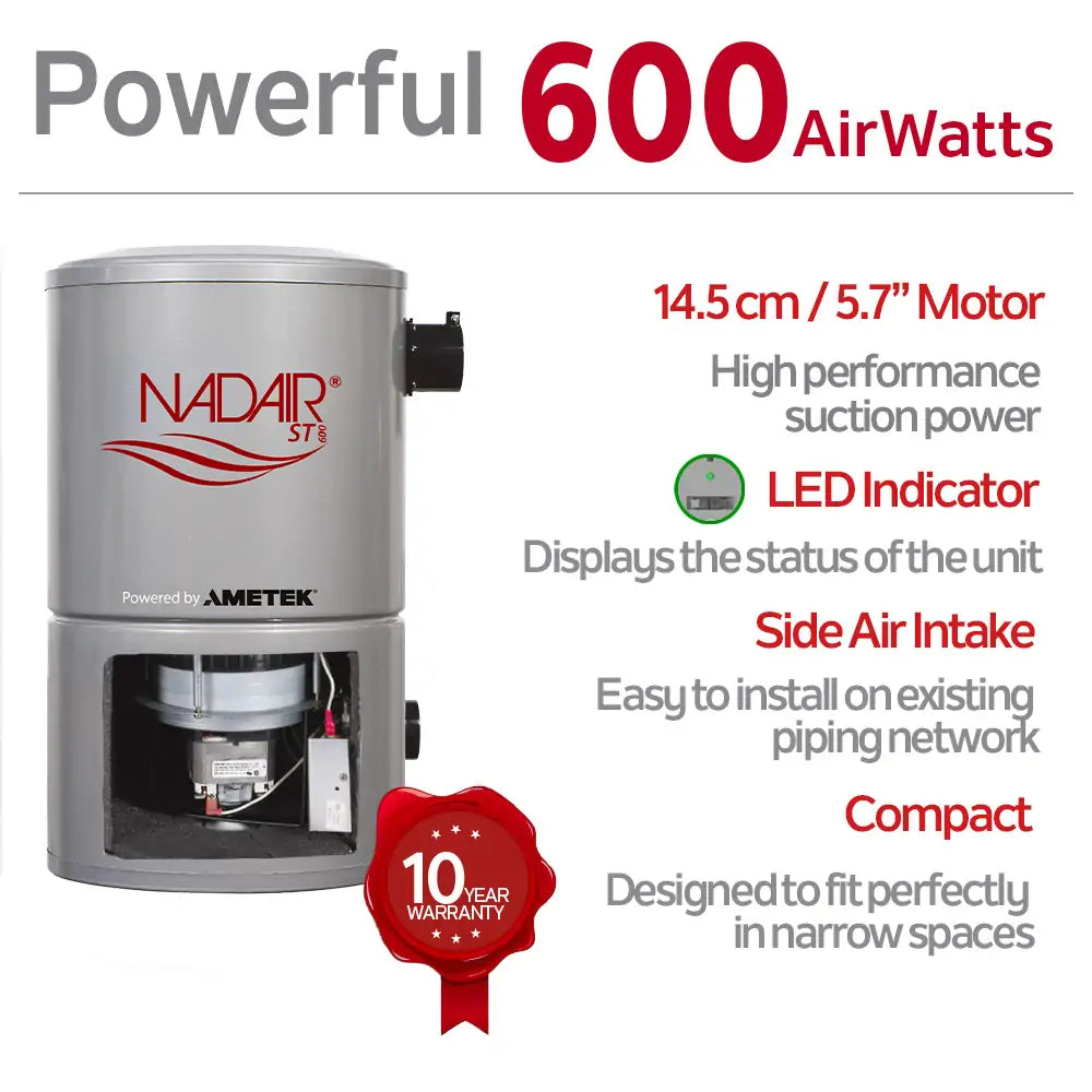 Nadair ST Series Central Vacuum Systems