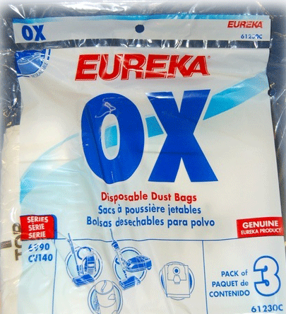 Eureka Type 'OX' Canister Vacuum Cleaner Bags - 3 Pack x 2 (Total 6 Bags)