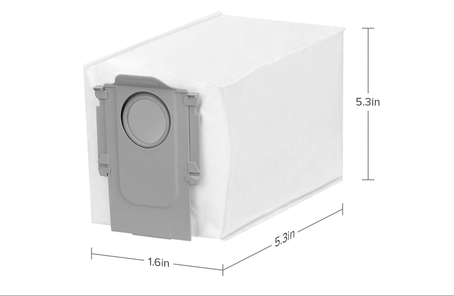 5 Replacement Dust Bags for Roborock QRevo series S8MaxVUltra, S8MaxUltra, QrevoMaxV, QrevoPro, Qrevo Curv CurvX, QrevoCurvS5X, QrevoEdge, Saros10series, Qrevo Slim, QrevoEdgeS5A,QV 35A Robot Vacuum