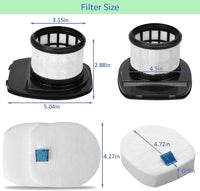 for Shark IZ362H IZ363HT Anti-Allergen Cordless Stick Vacuum IZ163H IZ462H IZ482H IZ483H Filter Replacement IZ162H IZ361H IZ440H IZ362HT Part XHF161H 617FJ140