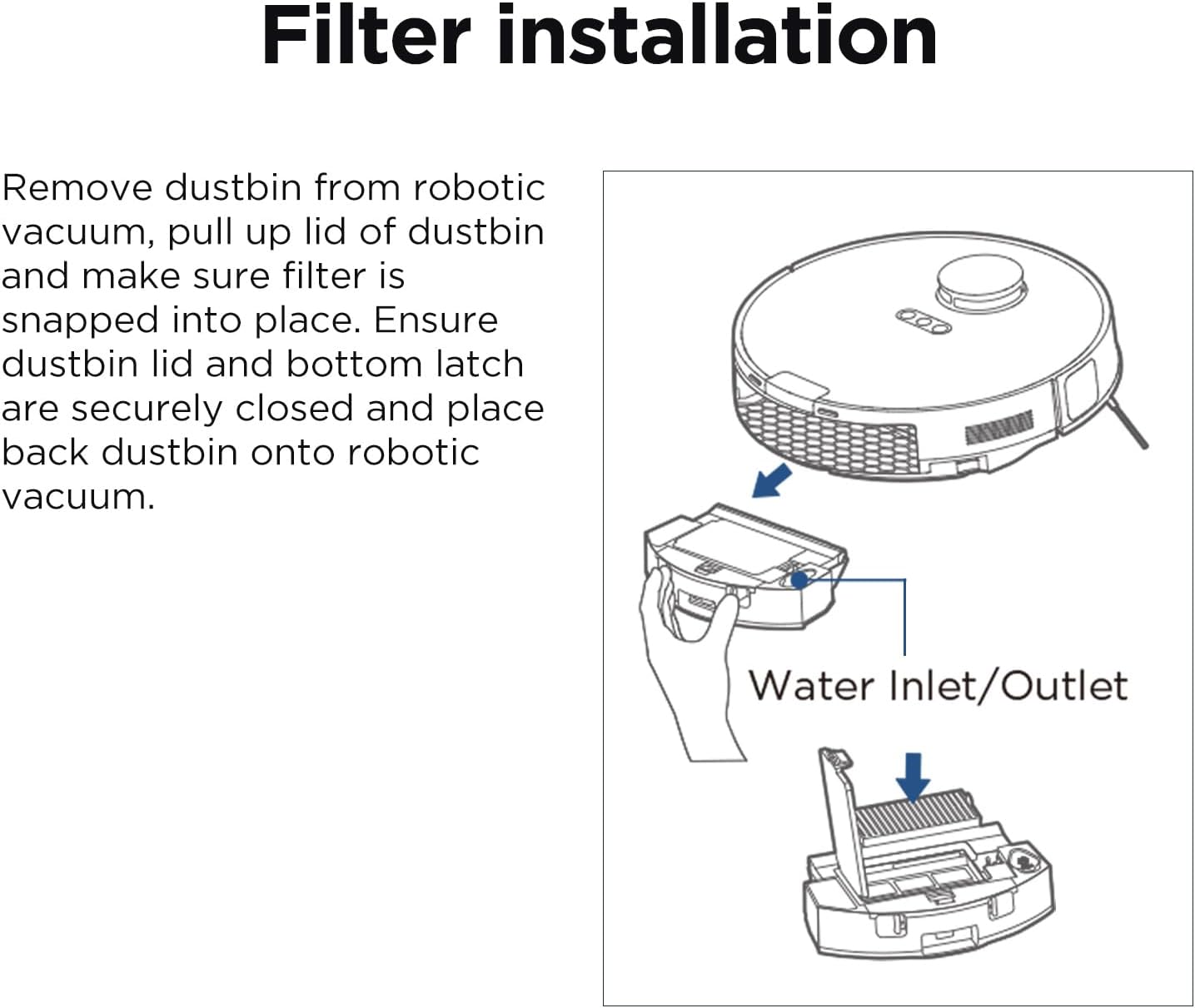 Replacement Parts Compatible With Eureka E10s Robot Vacuum Cleaner, Include: 1 Roller Brush + 2 HEPA Filter + 4 Edge-Sweeping Brush + 2 Mop Pad