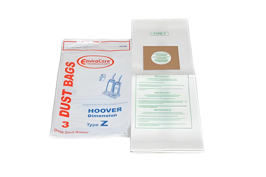 Paper Bags Hoover, Z, 3pk, Single Wall, Envirocare Vacuum #857SW