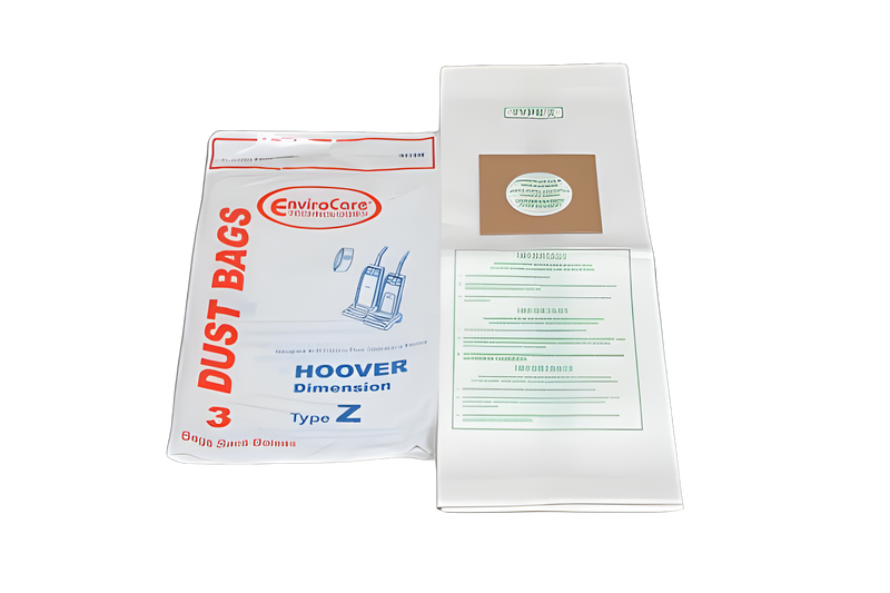Paper Bags Hoover, Z, 3pk, Single Wall, Envirocare Vacuum #857SW