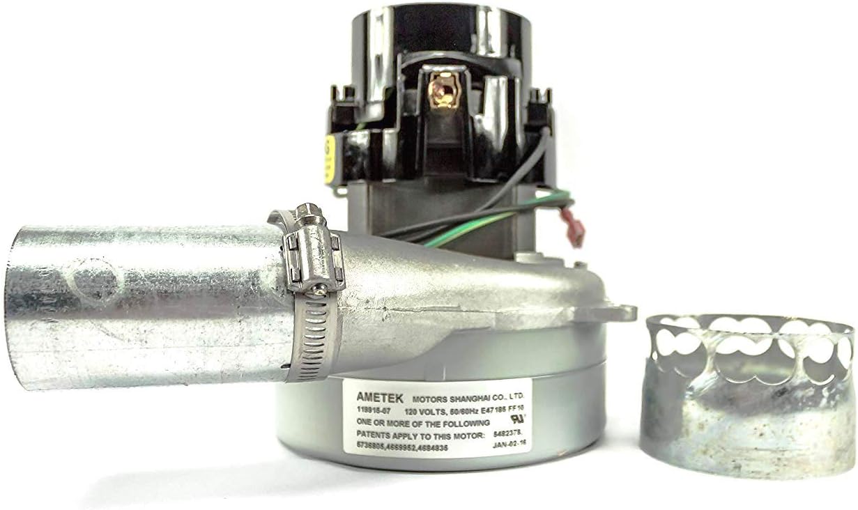 Ametek Lamb 2 Stage, 120 Volt, Bypass Vacuum Motor, Air Watt Series #119915-07