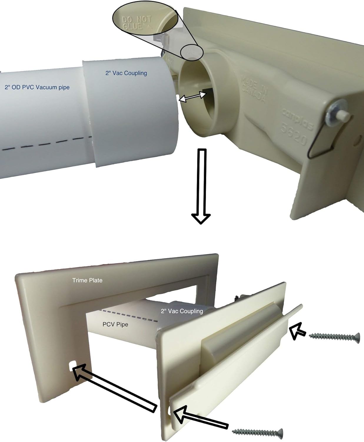 Can Sweep, Black Canplas Vac Pan Vacuum #845625BLK