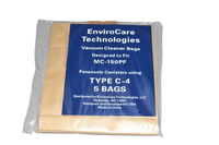 PAPER BAGS-PANASONIC C-4,CANISTER,5PK FITS MODEL MC-2730,MC2750 & MC4850