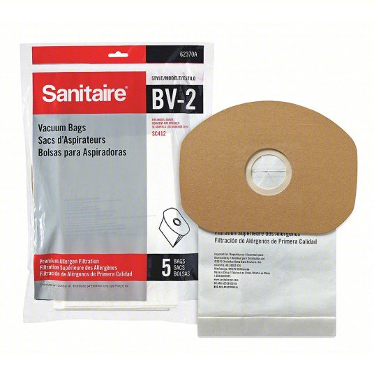 Sanitaire SC412 Backpack Vacuum Bags Type BV-2, 10/pk #62370, B352-2500