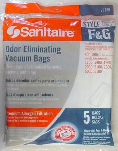 Eureka: E-63250 Paper Bag, Style F&G Sanitaire 5 Pk