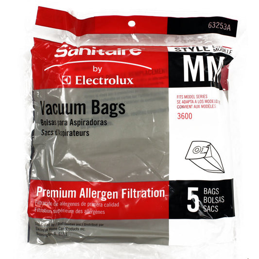 Sanitaire Style MM Arm and Hammer Odor Eliminating Vacuum Bags 63253  - Genuine - 5 Pack