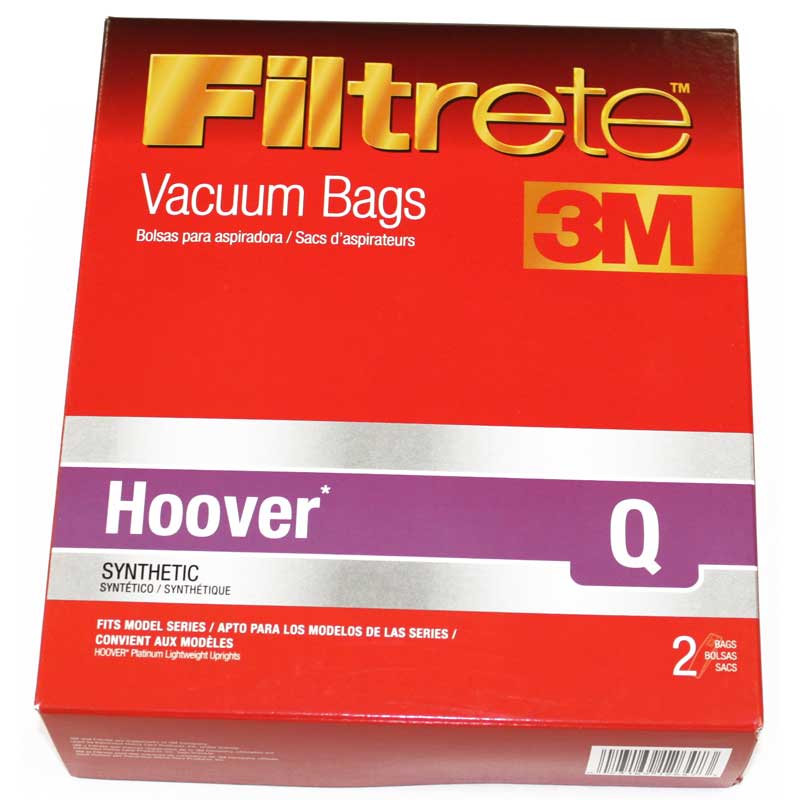 8 Hoover Type Q AH10000 HEPA Like Filtration Vacuum Bags for Hoover Platinum Model UH30010COM