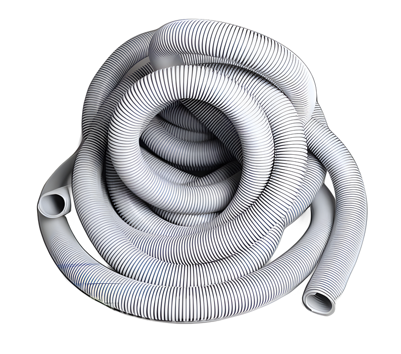 Fit All, Commercial Hose 2 in X 50 Ft G Vac Crushproof Heavy Dutygrey Vacuum #7120008005A