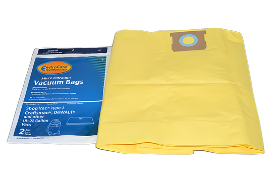 Paper Bags Shop Vac 15 22 Gallon, 2pkmicro Filtration Vacuum #495