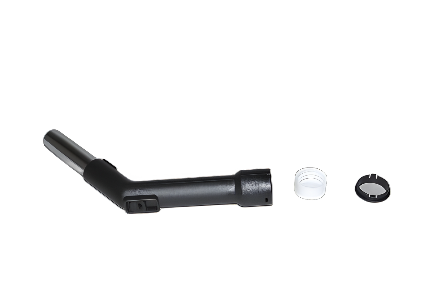 Fit All, Residential Curved Hose End 1 1/4'' Metal W/repair Kit/black Vacuum #32-1325-65