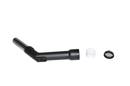 Fit All, Residential Curved Hose End 1 1/4'' Metal W/repair Kit/black Vacuum #32-1325-65