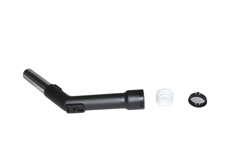 Fit All, Residential Curved Hose End 1 1/4'' Metal W/repair Kit/black Vacuum #32-1325-65