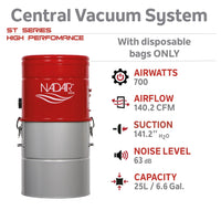 Nadair ST Series Central Vacuum Systems