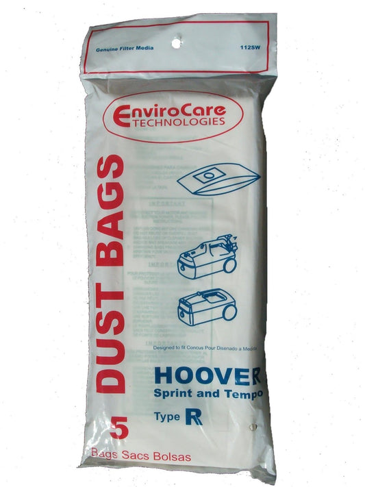 15 Hoover Type R Sprint, Tempo, Allergy Vacuum Bags, Sprint, Tempo, Hornet, PortalPower II, PTP II Vacuum Cleaners, 4010