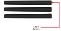 Replacement For Shop-Vac 9061400 1.25 Inch Diameter Extension Wands, 3-Piece Set, Durable Black Plastic, Ideal for Extended Reach With 1.25 Inch Hoses