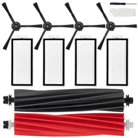 Replacement Accessories Kit Compatible with Roborock Q5 Pro Q5 Pro+(Plus) Q5 Max+(Plus) Q5 DuoRoller+(Plus) Q8 Max Q8 Max+(Plus) Robot Vacuum Cleaner, Include 1 Dual Roller Brush 4 Side Brush 4 Filter