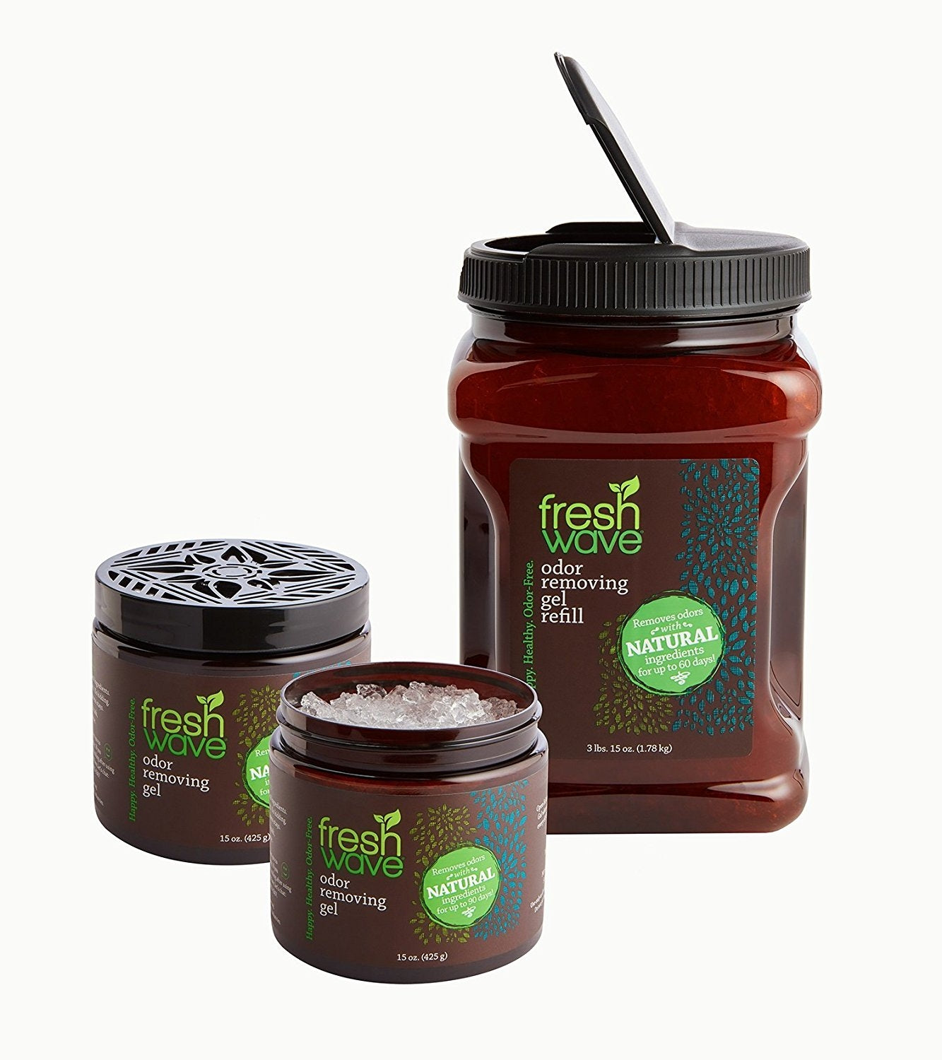 Fresh Wave Gel Kit: Gel 15oz (2-pack) & 64oz Gel Refill