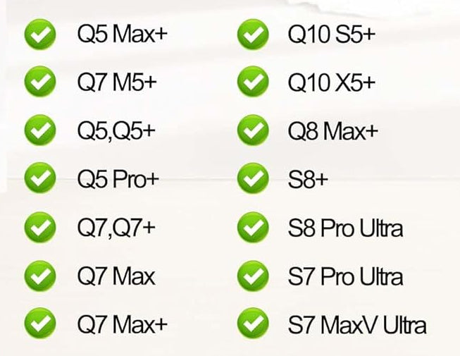 10 Replacement Bags for Roborock Q7 M5+, Q10 S5+, Q10 X5+, Q5 Max+, S8+, S8 Pro Ultra, Q7 Max+/Max, Q8 Max+, S7 Pro Ultra, Q5+, S7 MaxV Ultra Robot Vacuum