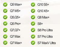 10 Replacement Bags for Roborock Q7 M5+, Q10 S5+, Q10 X5+, Q5 Max+, S8+, S8 Pro Ultra, Q7 Max+/Max, Q8 Max+, S7 Pro Ultra, Q5+, S7 MaxV Ultra Robot Vacuum