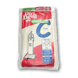 Royal/Dirt Devil 3-727075-001 Type C MVP Standard Paper Bags - Genuine - 3 pack