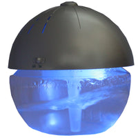 Ecogecko Earth Globe Air Cleaner Silver With LED - UL-75606-0