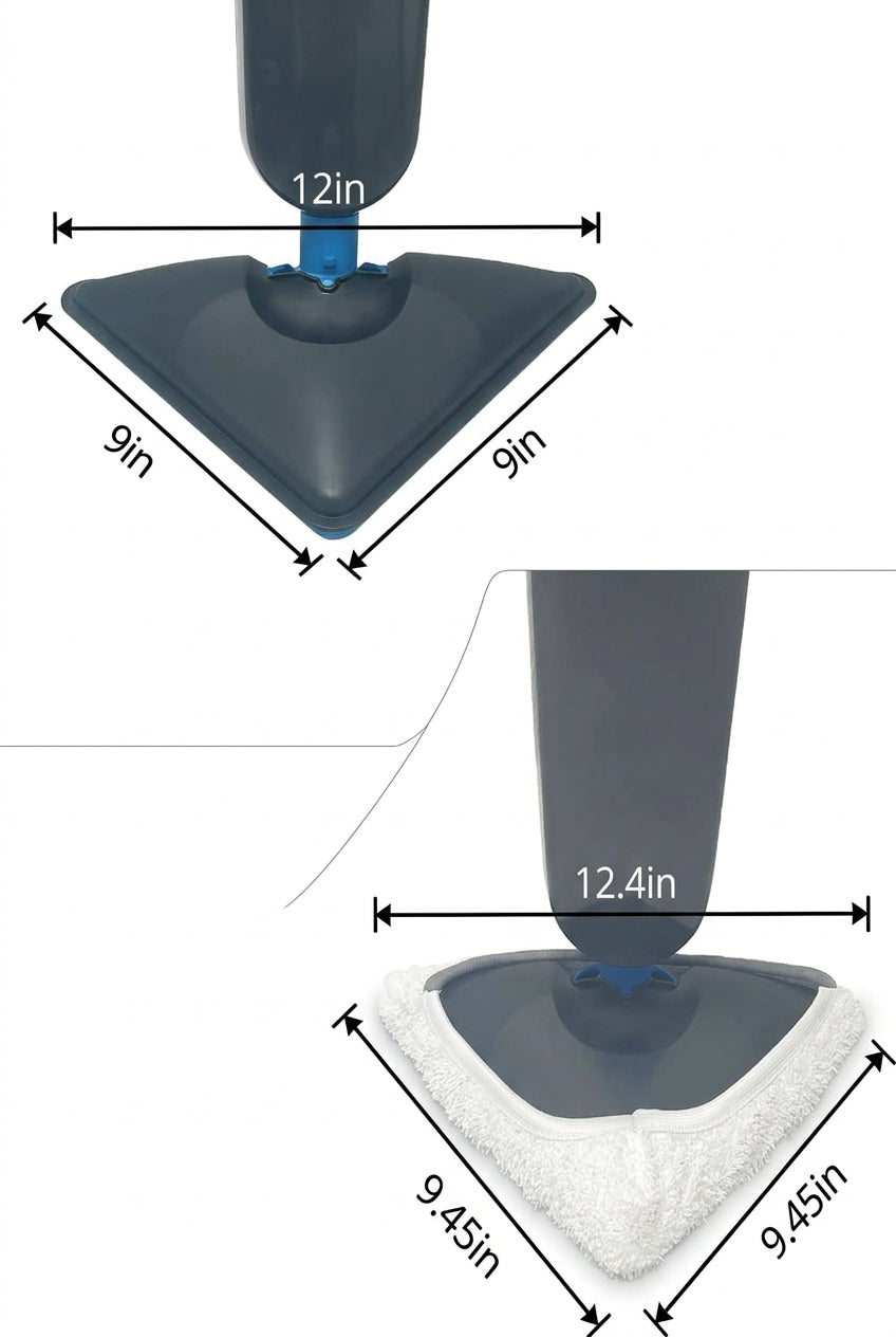 BISSELL Steam Mop Select Triangular Replacement Pads, 2 pk, 76B2A, White, CHB