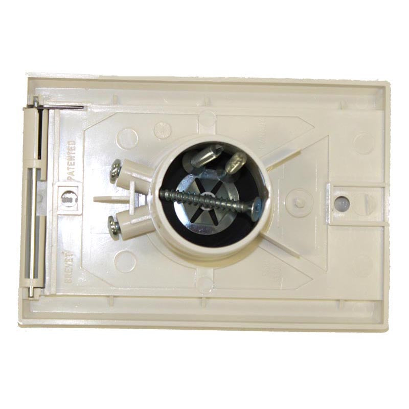 Central Vacuum Inlet Cover White - Low Voltage