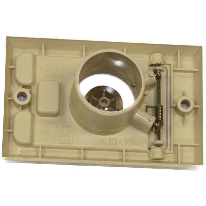 Central Vacuum Inlet Valve with Square Door (ALMOND) - 791700A