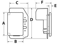 Canplas Hayden Next Generation SuperValve with Side Opening Door White 792095A